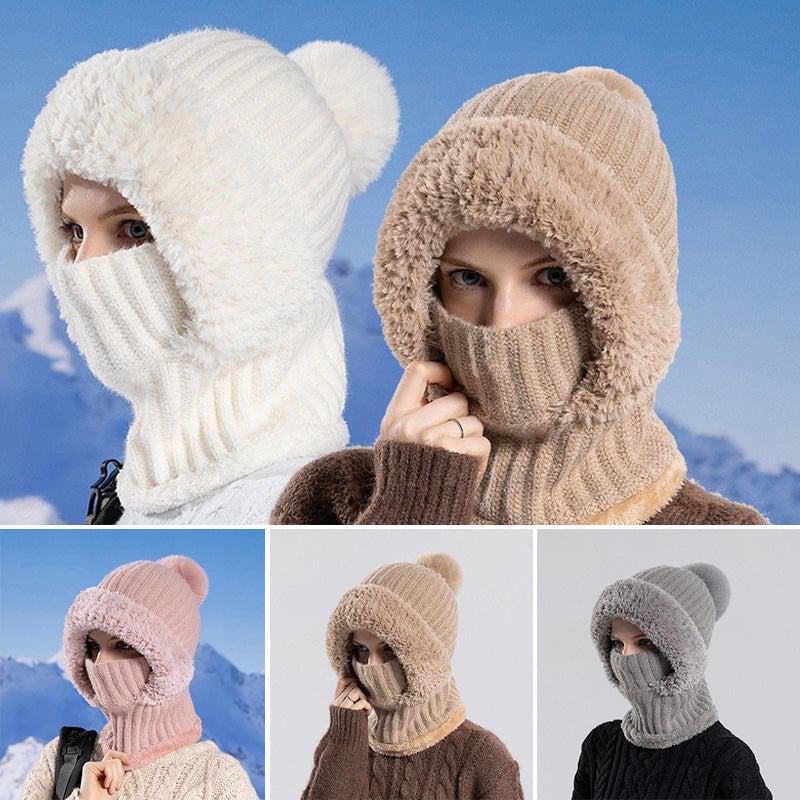 Damen-Strickmütze für Herbst und Winter