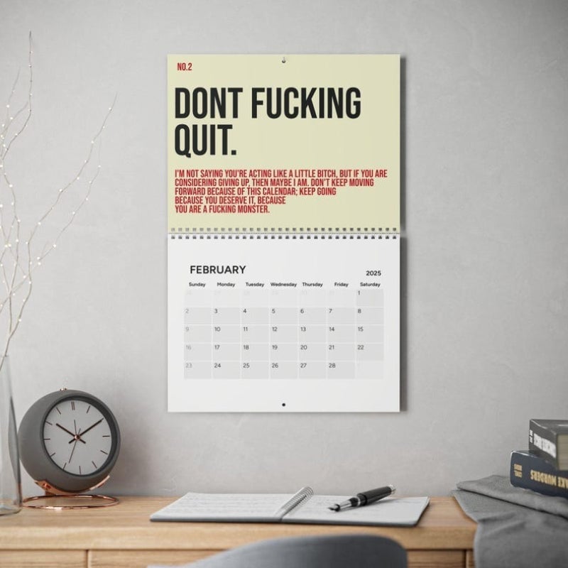 🤣The Year Of Your Fucking Year Calendar-Your Kick-Ass Motivational Calendar(2025)