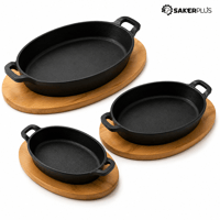 Sakerplus® Small Cast Iron Skillet Set