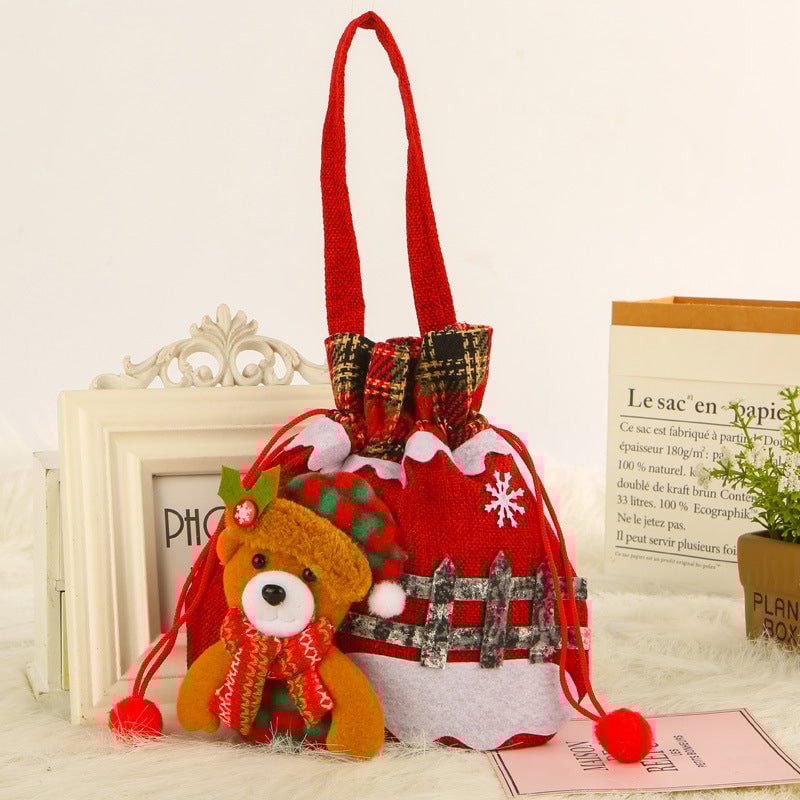 Kerstcadeau Sneeuwpop Doll Bag