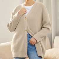 Pull Uni Col V En Maille