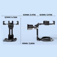Support pour portable et gobelet de voiture 2 en 1