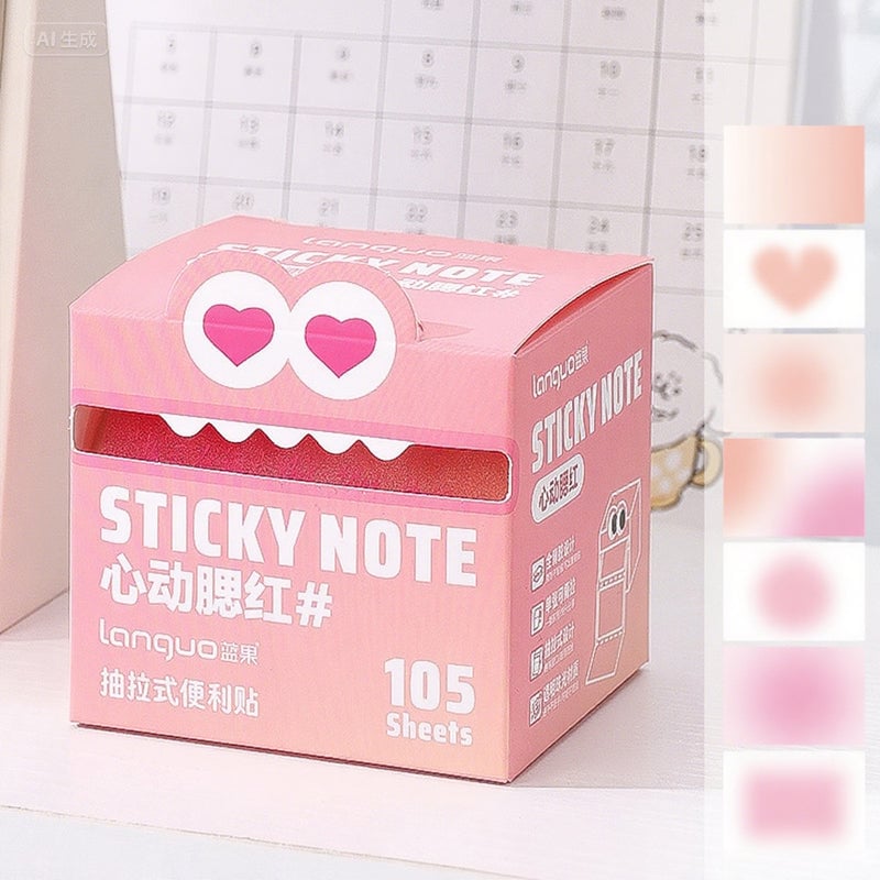 Colorful Self-Adhesive Pull-Out Memo Pads