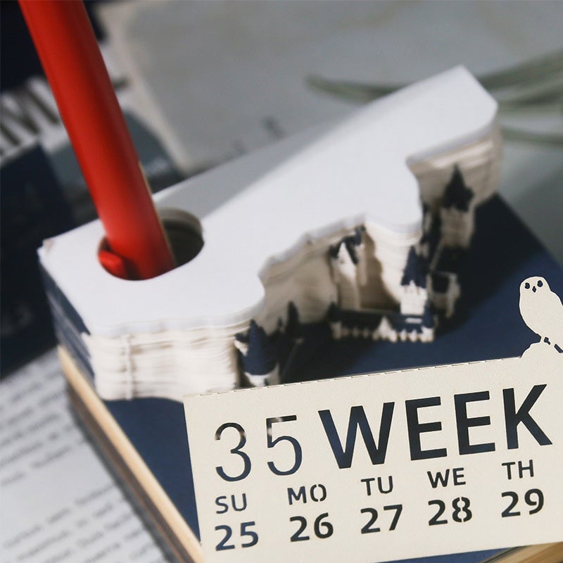 3D-notatblokk Magisk Slott med Lys