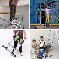 Saker Portable Collapsible Extension Ladder