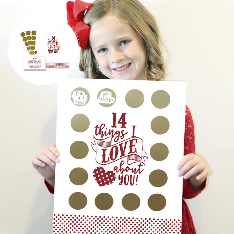 Valentine's Scratch Off Advent "14 things I love about you!"
