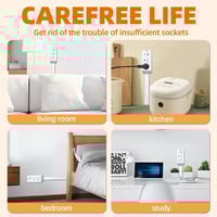 Retractable Rotating Power Strip Extender
