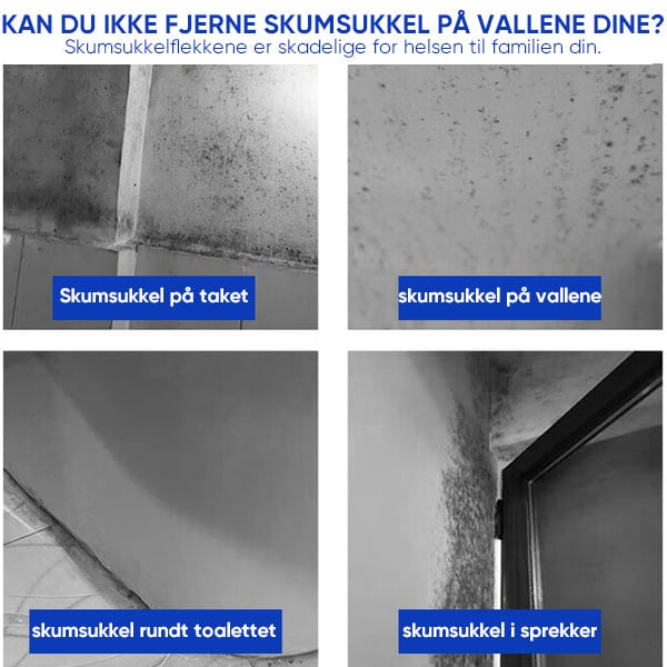 Raskt-virkende Anti-mugg Veggrens Spray