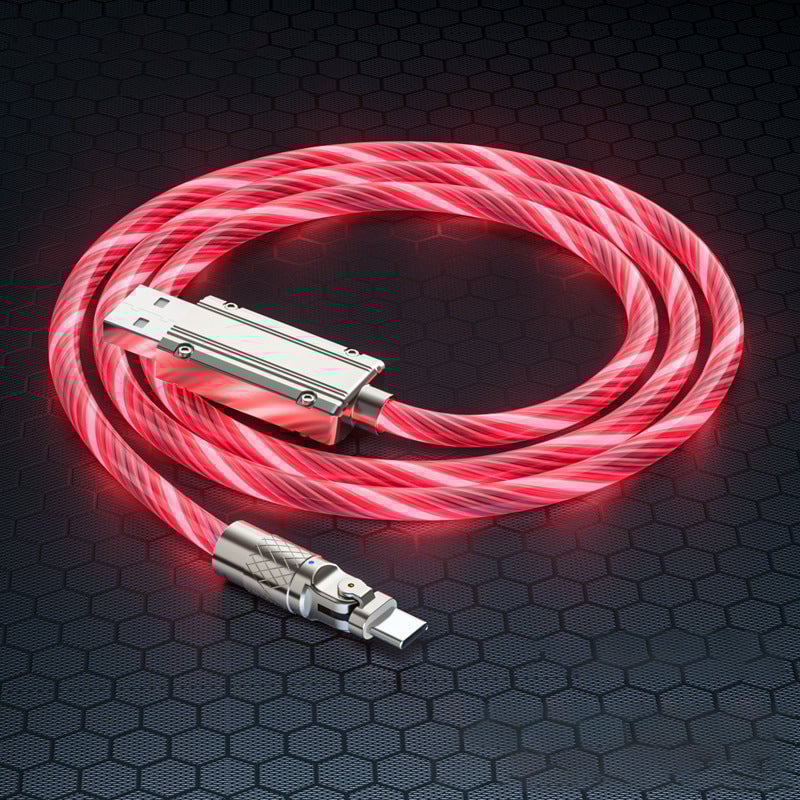 Rotating head streamer data cable