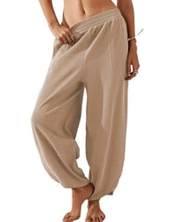 Elastic Waist Harem Pants