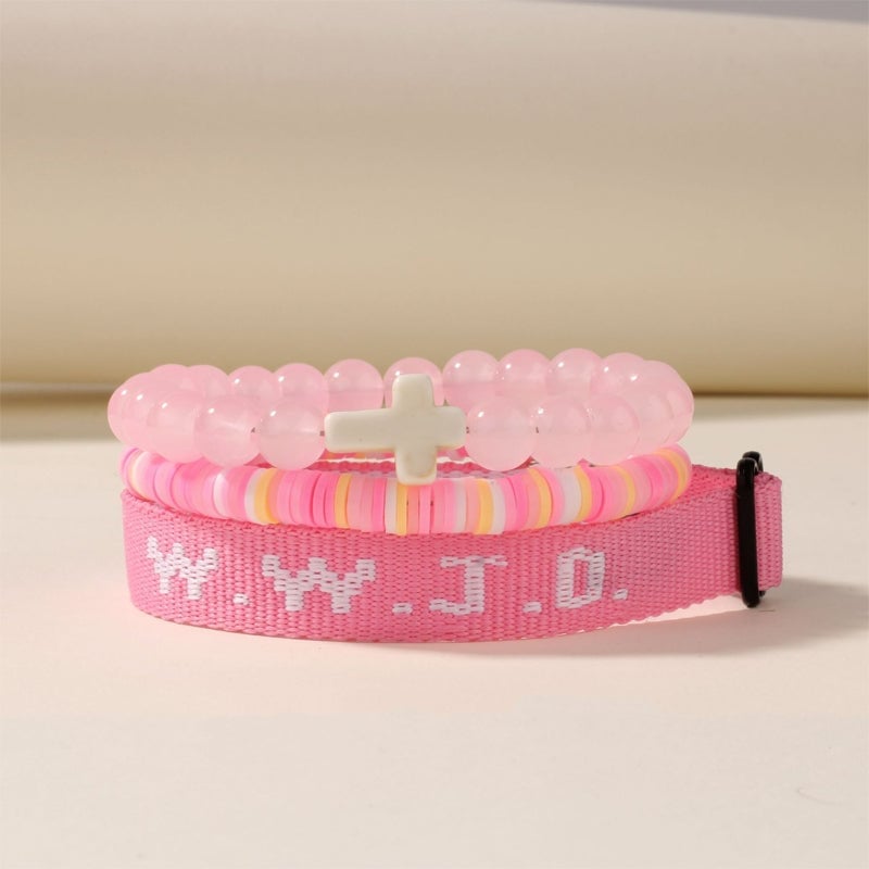 Clay Cross Card Bracelet Set
