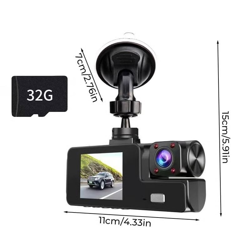 1080P Dual-Lens WiFi Dashcam