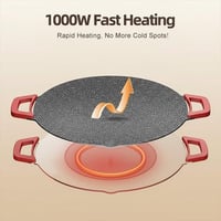 Non-Stick Electric BBQ Grill with Temperature Control