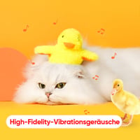 Gelbes Entenspielzeug für Katze