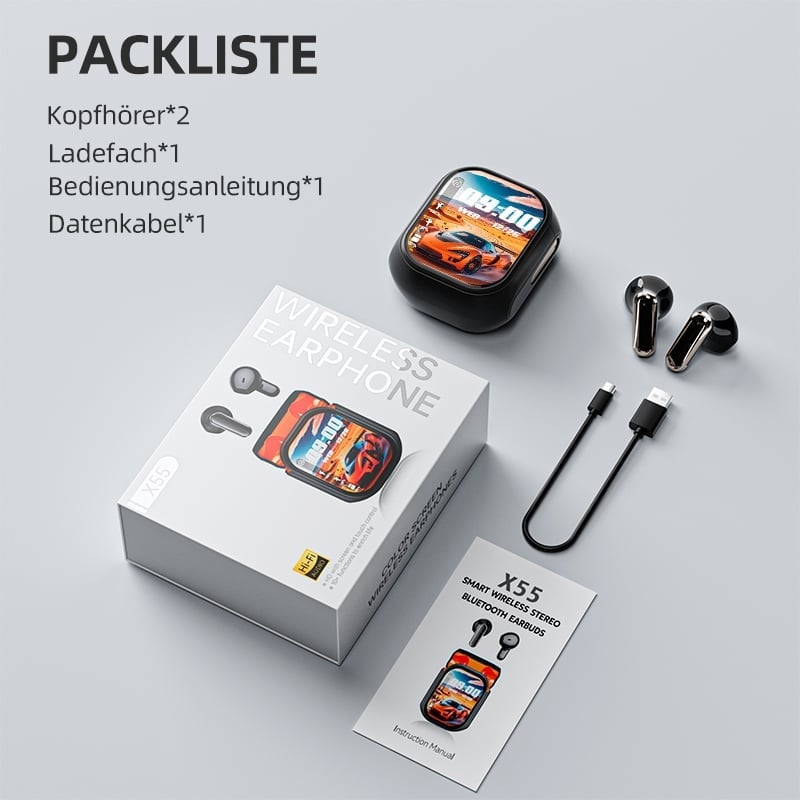 👂HD-Farbbildschirm, intelligente Rauschunterdrückung, Kopfhörer mit KI-Übersetzung