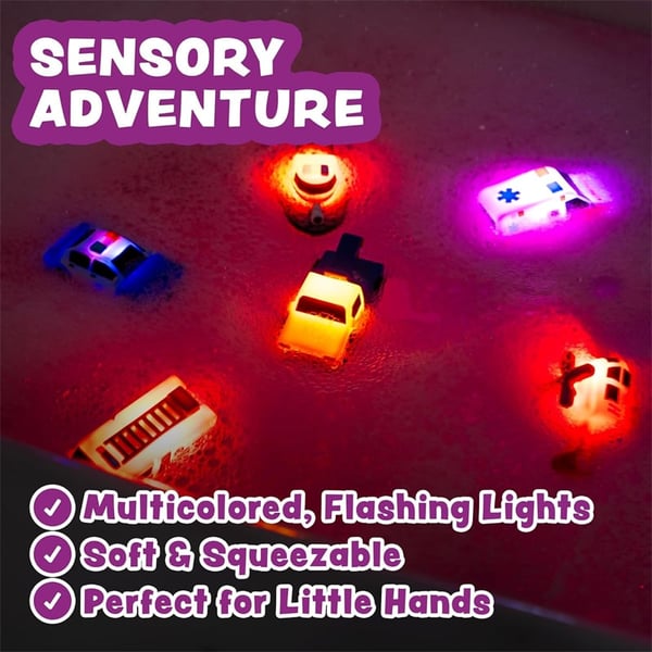 Light-up car bath toy