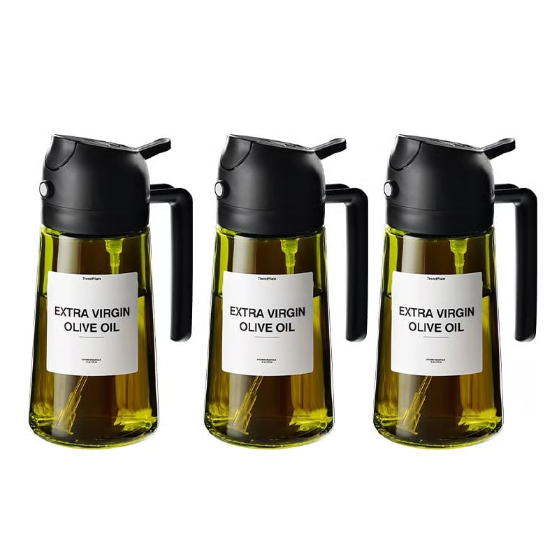 2-in-1 Glass Oil Sprayer and Dispenser