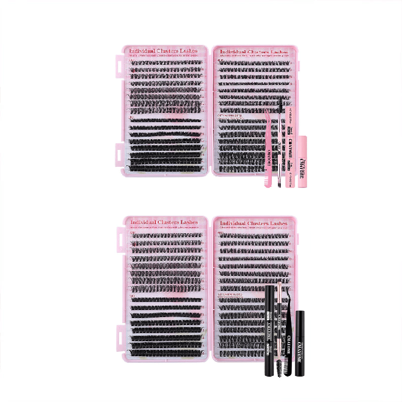 Natural Fluffy False Eyelash Extensions Set