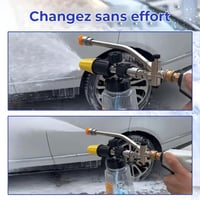 Améliorez votre expérience de lavage de voiture - Accessoire à double connecteur pour canon à mousse