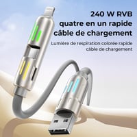 240W Câble de données Mecha 4 en 1