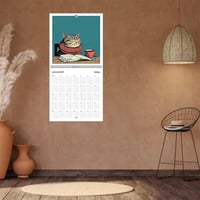 Cats Chillin' with Books 2026 Wall Calendar