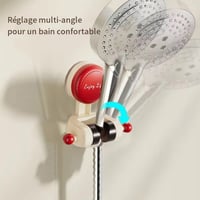Support de douche à ventouse réglable
