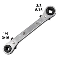 Sakerplus Maintenance Double-ended Square Ratchet Wrench