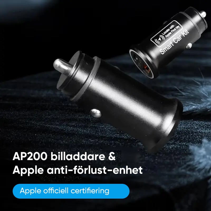 Billaddare med GPS-spårning