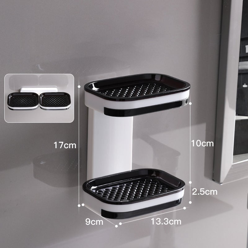 Doppelte Seifenschale mit Abtropfschale