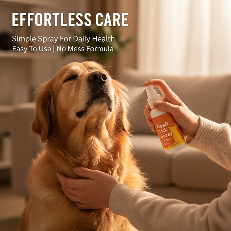 Sanftes Hautpflegespray für Hunde zur Anwendung im Innen- und Außenbereich