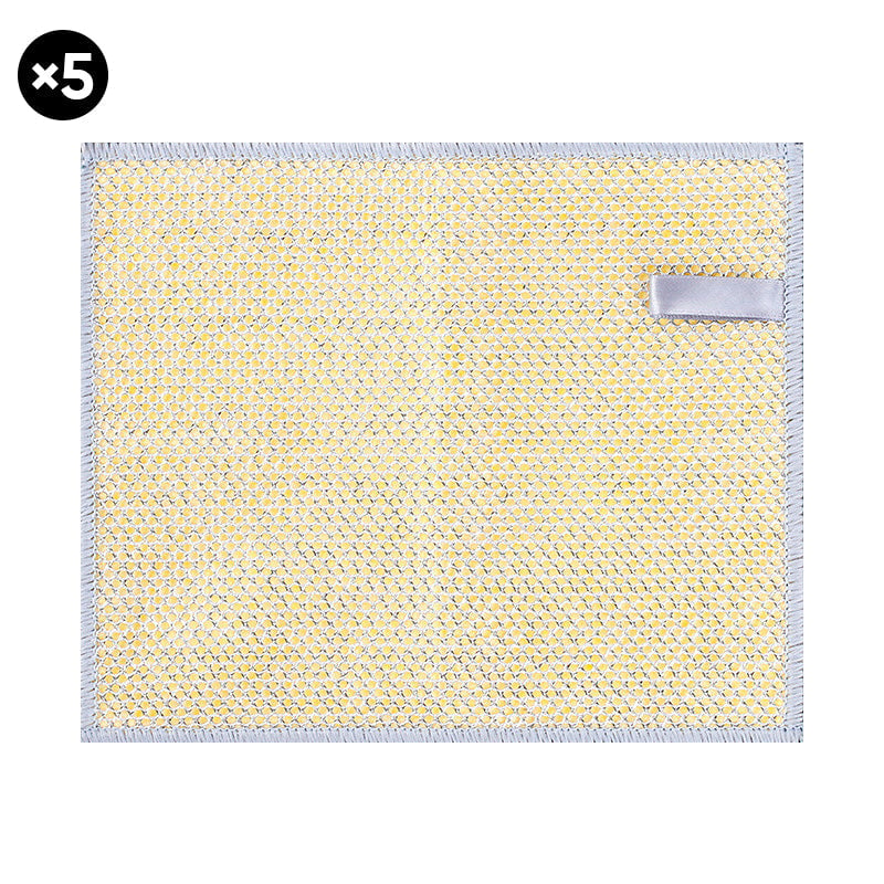 Verdikte schoonmaakdoek van zilverdraad