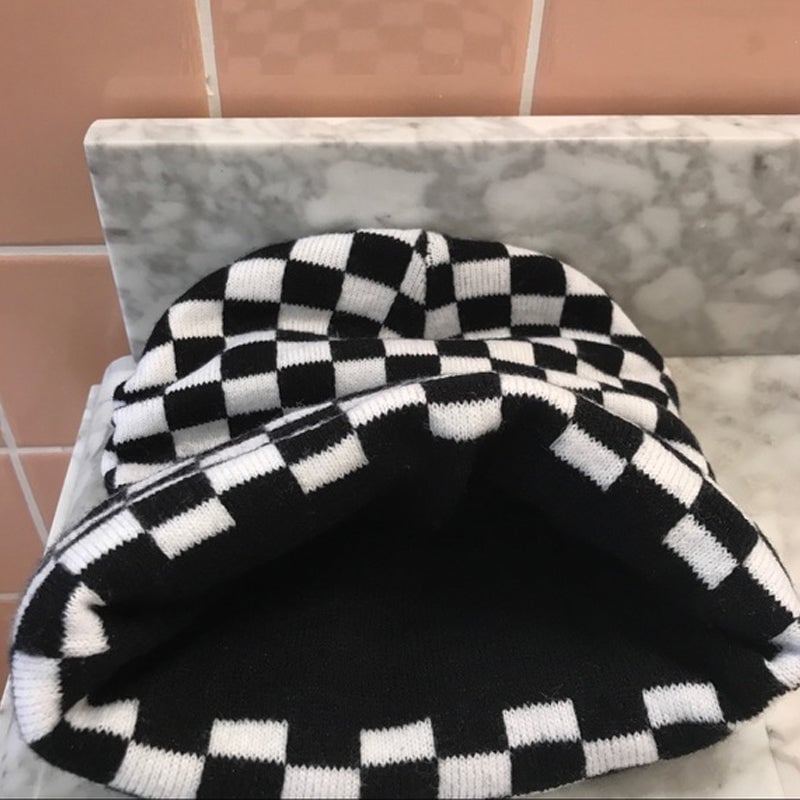 Warm Animal Print Knit Hat