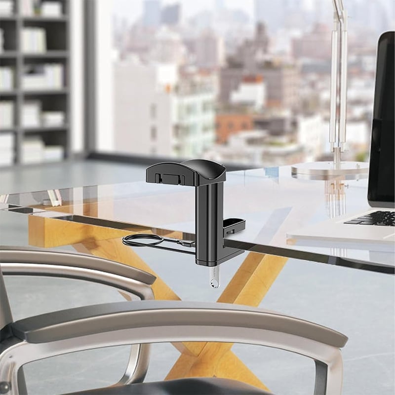 Sakerplus® Under Desk Headphone Holder Stand