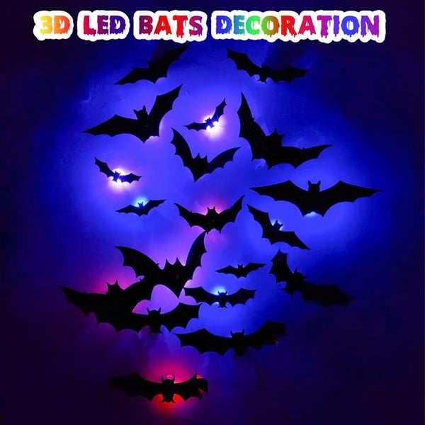 3D-Fledermaus-Design-LED-Dekoration