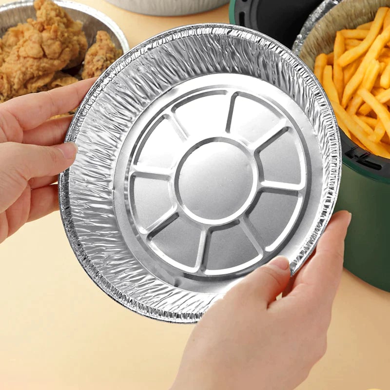 Rund foliebricka för Mikrovågsugn eller Air Fryer
