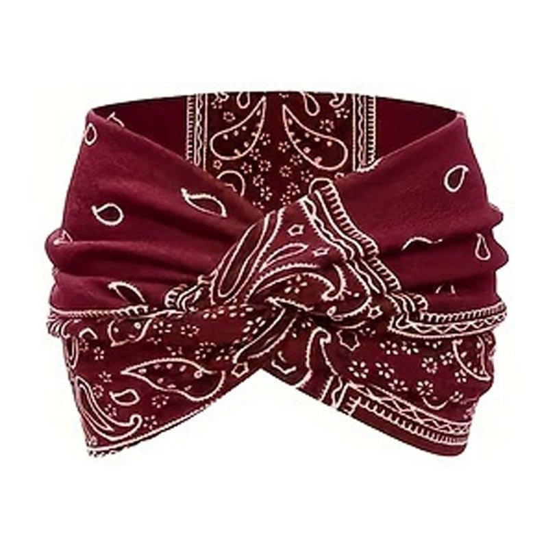 Yoga-Stirnband mit Kreuz-Print