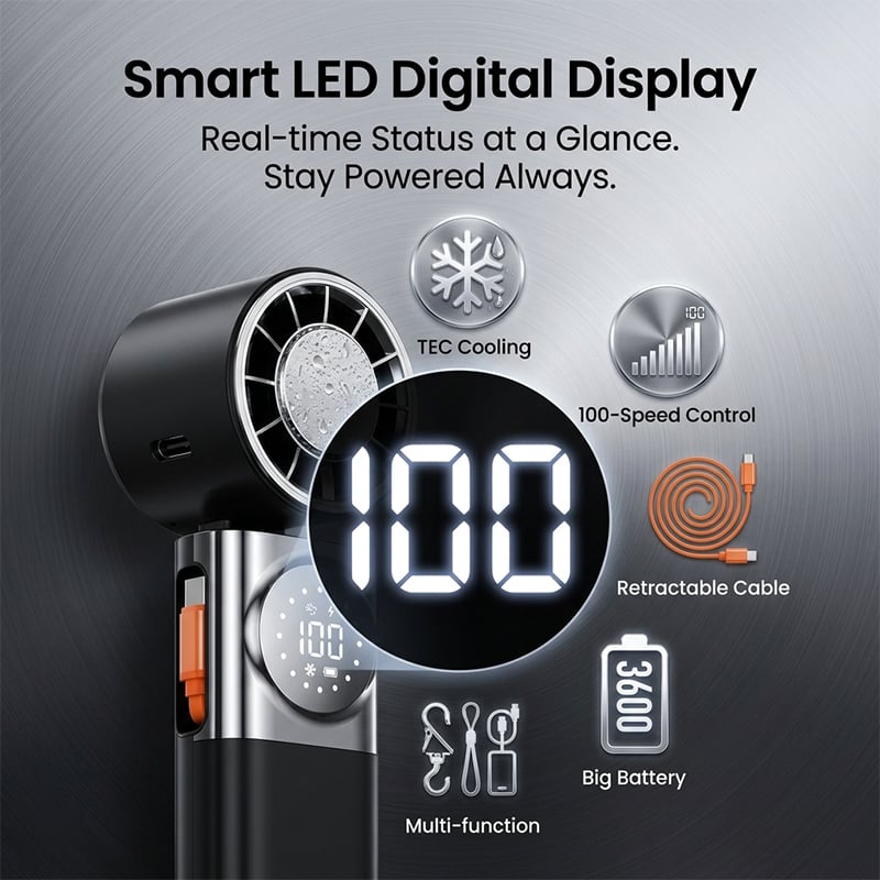 100-Speed Adjustable Fan