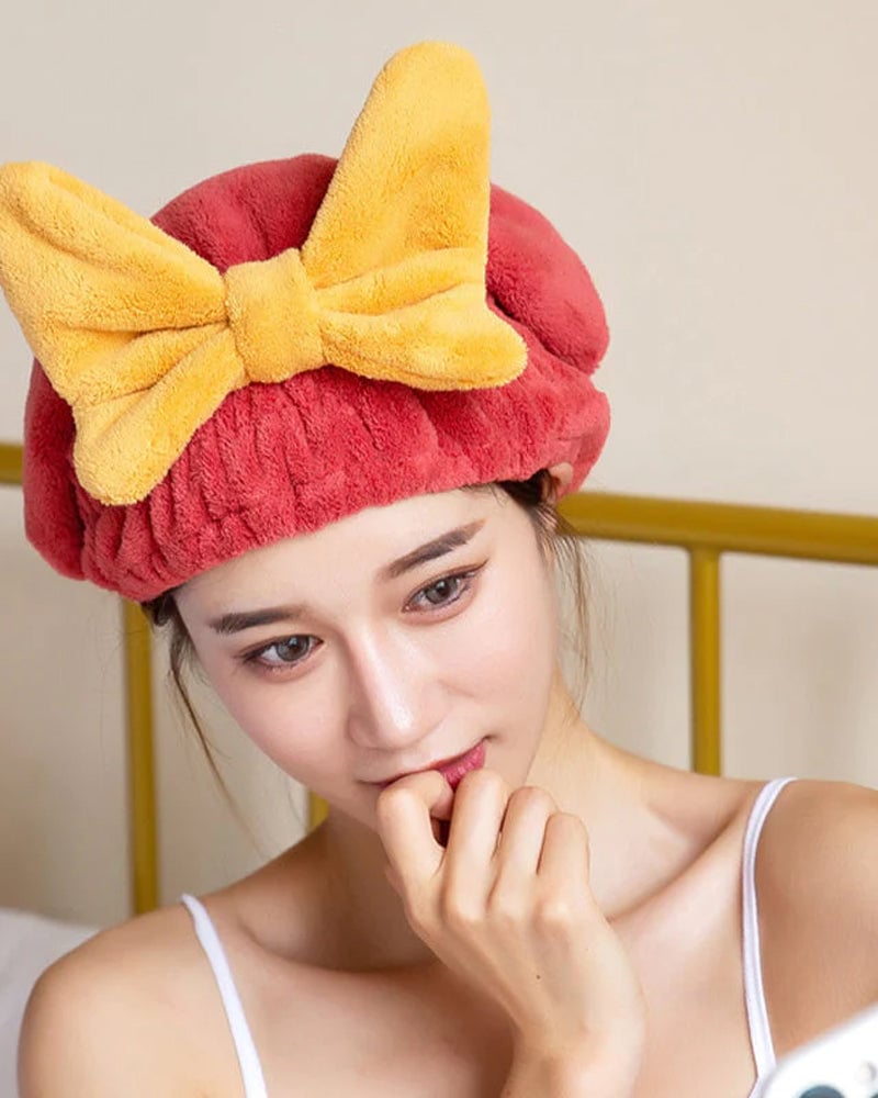Super saugfähiges Haarhandtuch für nasses Haar