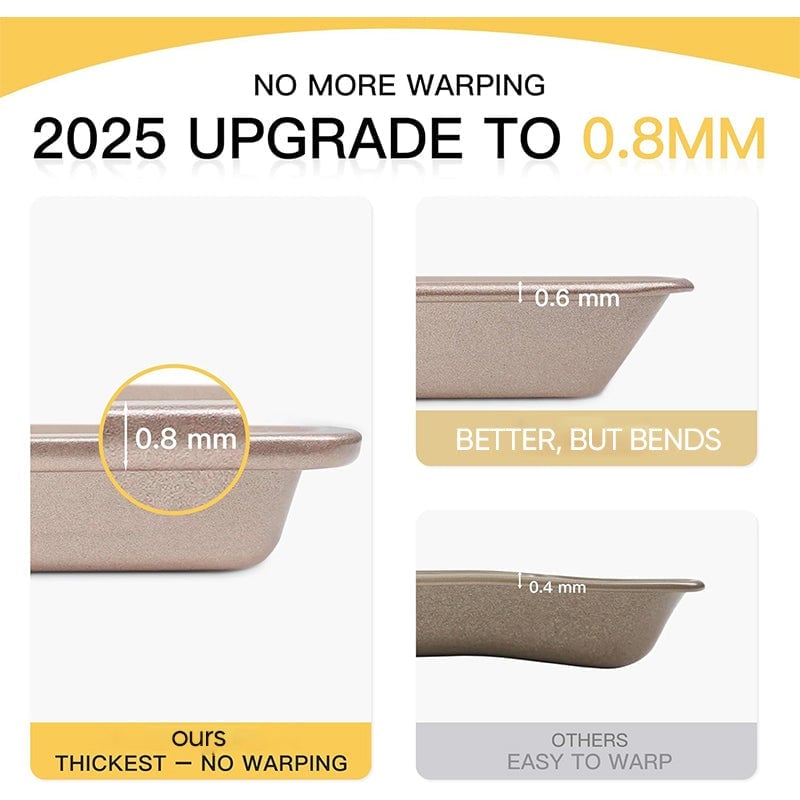 Sakerplus Nonstick Baking Sheet Pan Set