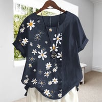 Margueritbluse i Bomuldsblanding