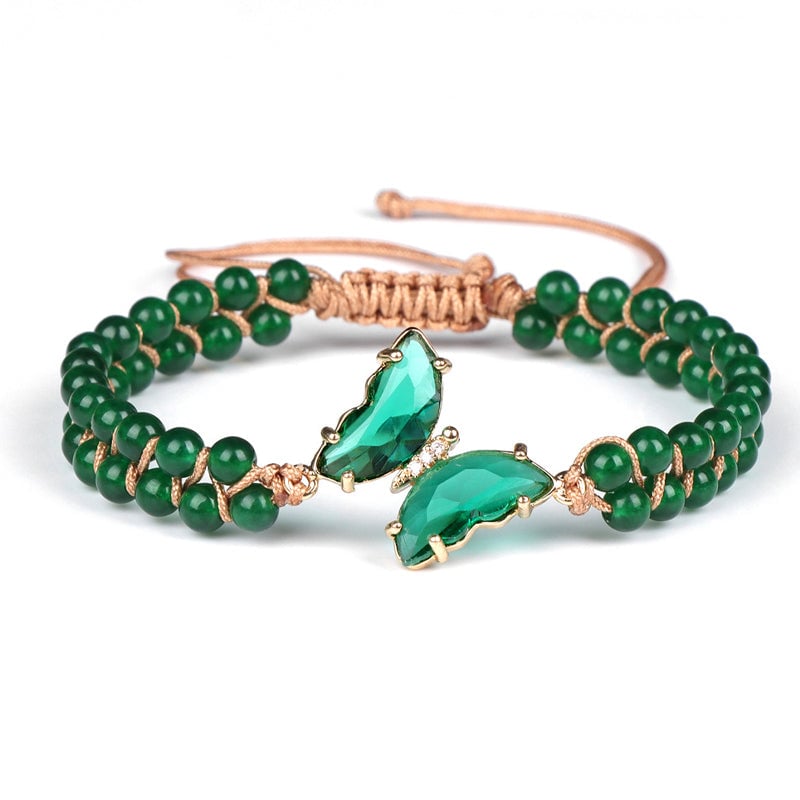 Healing Crystal Butterfly Bracelet