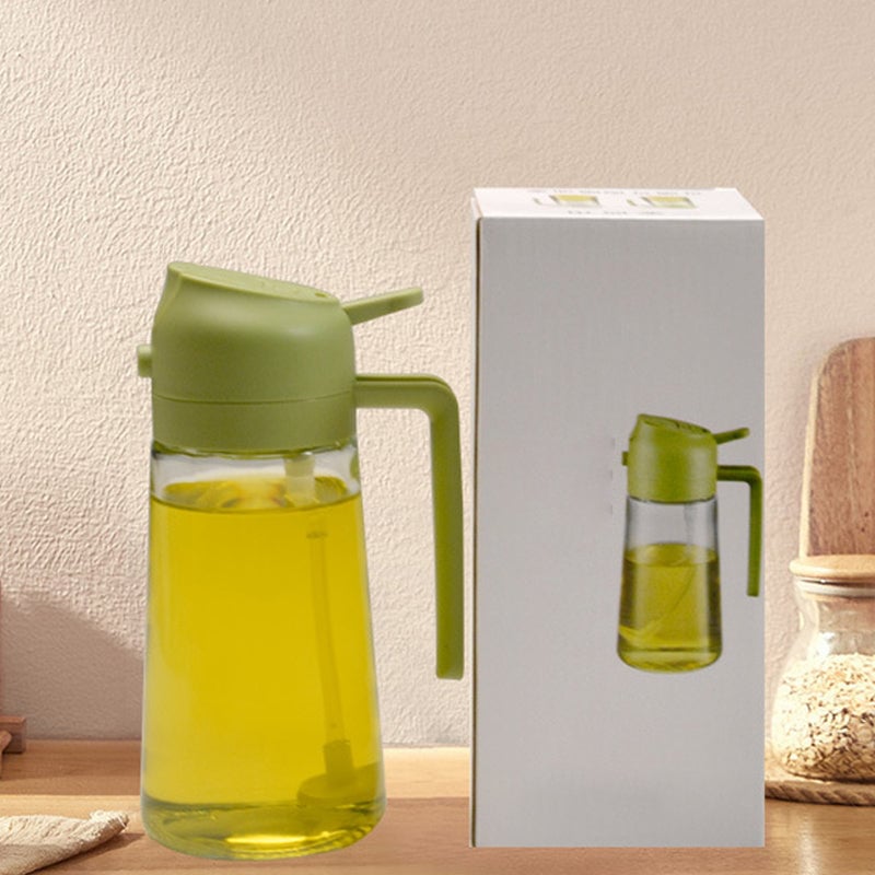 Spruzzatore e dispenser per olio in vetro 2 in 1