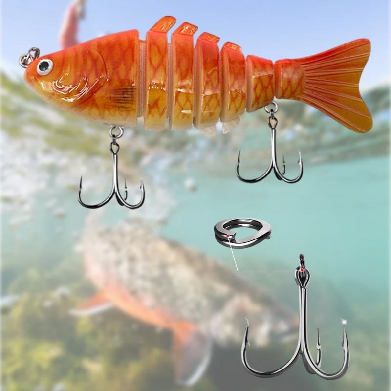 Multi-segmented Fish Swimbait Lure Set