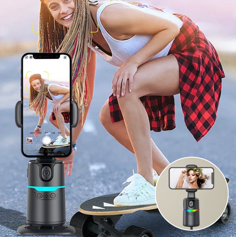 360° Rotatable Intelligent Automatic Pan-Tilt Stabilizer