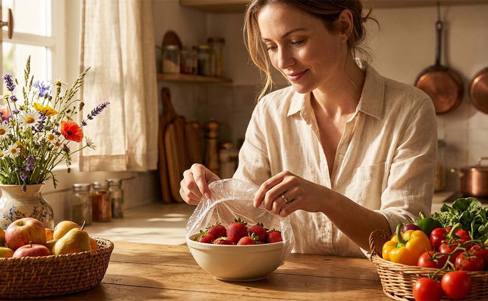 Donna in cucina