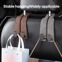 Suede Leather Car Seat Hook