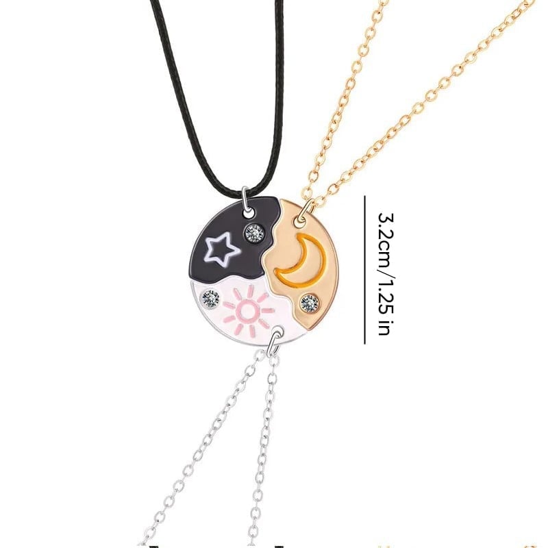 Sun Moon Star Friendship Necklaces