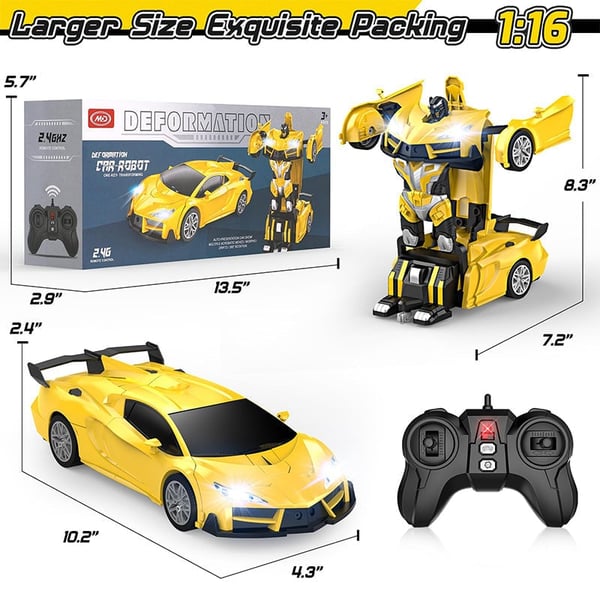 Remote Control Transforming Robot Car