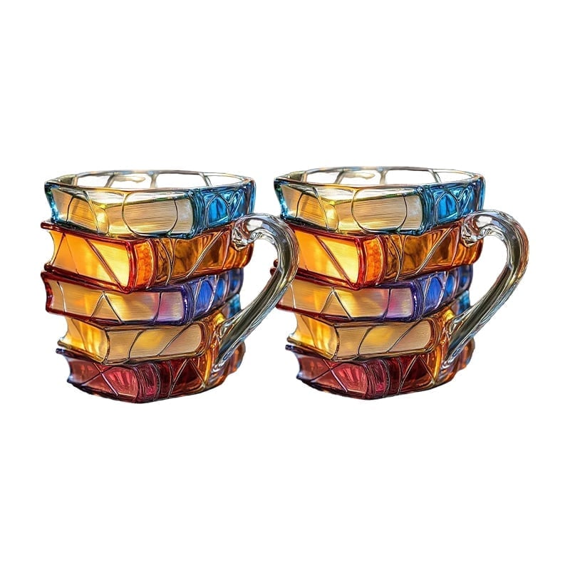 Hand-painted Book Coffee Cup