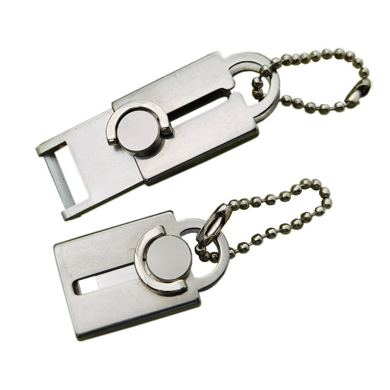 Porte-clés mini épluche-légumes en acier inoxydable